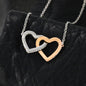 Daughter 16th Birthday Necklace To My Daughter with Birthday Message Card. Birthday Gift for her. Ships FREE. Interlocking Hearts 020 - PEAK Family Gifts