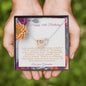 Daughter 16th Birthday Necklace To My Daughter with Birthday Message Card. Birthday Gift for her. Ships FREE. Interlocking Hearts 020 - PEAK Family Gifts
