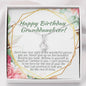 Granddaughter Birthday Necklace To My Granddaughter with Birthday Message Card. Birthday Gift for her. Ships FREE. Alluring Beauty 019 - PEAK Family Gifts