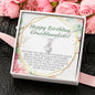 Granddaughter Birthday Necklace To My Granddaughter with Birthday Message Card. Birthday Gift for her. Ships FREE. Alluring Beauty 019 - PEAK Family Gifts