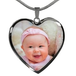 Personalized Heart Photo Necklace - PEAK Family Gifts