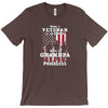 Being a Veteran is an Honor, Being a Grandpa is Priceless Unisex Tshirt - PEAK Family Gifts