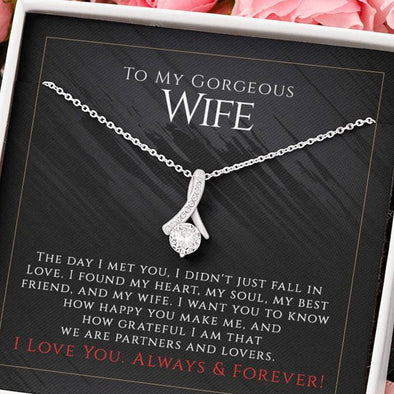 Happy Valentine's Day To My Wife Necklace - Alluring Beauty III - PEAK Family Gifts
