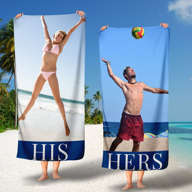 PEAK Custom Beach Towel Personalized With Your Photo. - PEAK Family Gifts