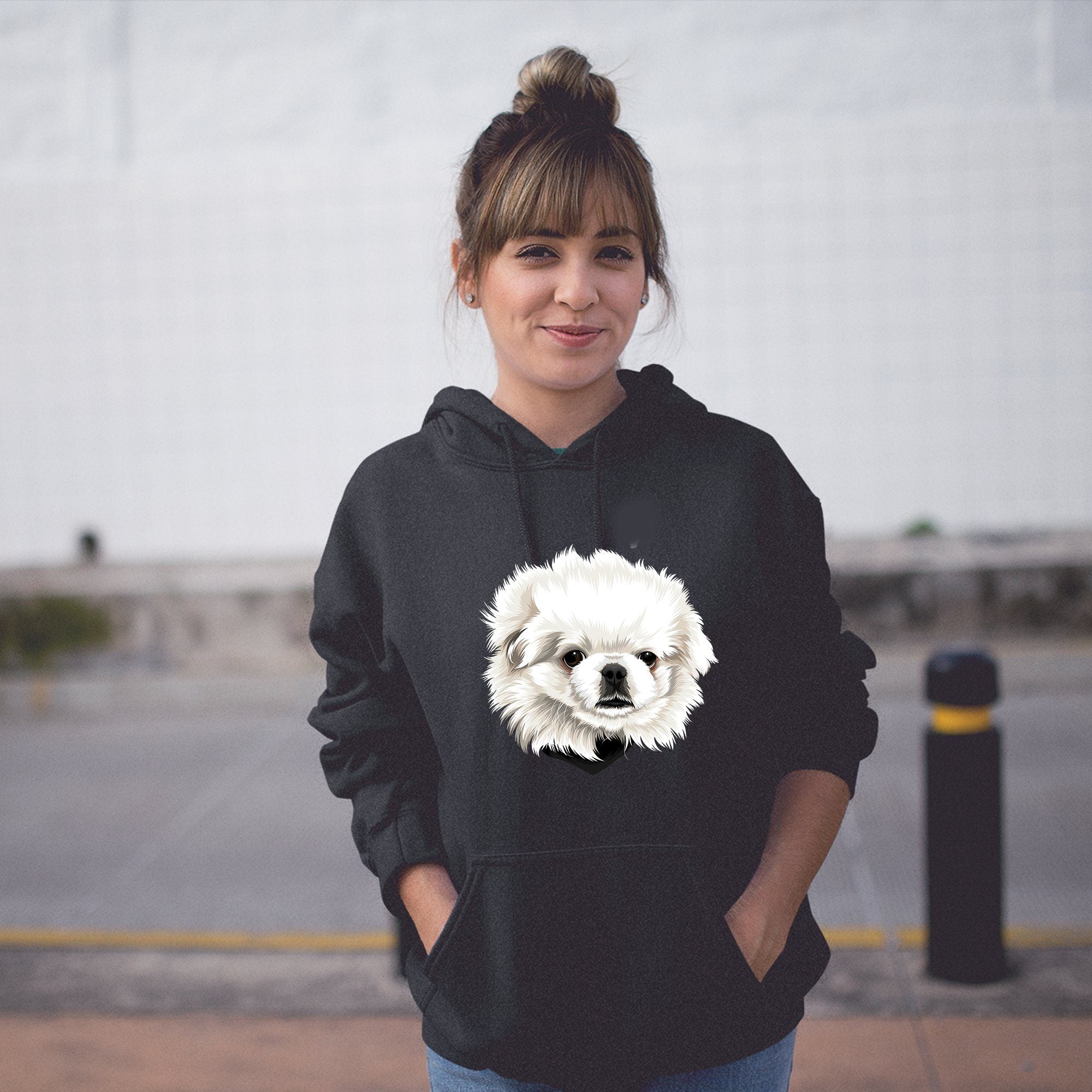 Pet Portrait Custom Hoodie – PEAK Family Gifts - Main Image