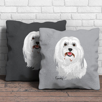 Pet Portrait Throw Pillows - PEAK Family Gifts